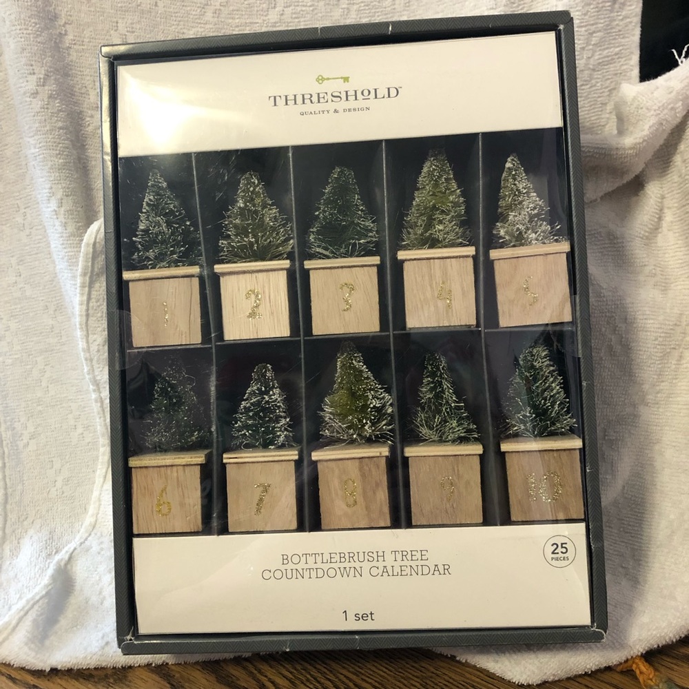 Threshold bottlebrush tree countdown calendar set Target brand